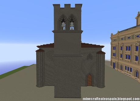 Réplica Minecraft: Iglesia de San Juan (Aranda de Duero), Burgos, España.