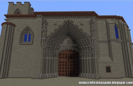 Réplica Minecraft: Iglesia de San Juan (Aranda de Duero), Burgos, España.