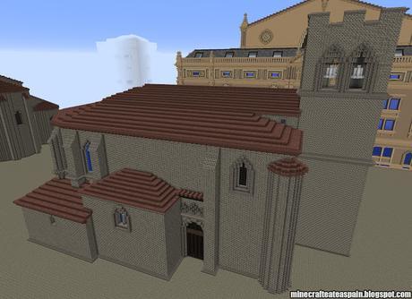 Réplica Minecraft: Iglesia de San Juan (Aranda de Duero), Burgos, España.