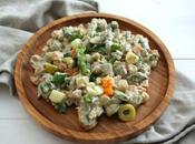 Ensaladilla prebiótica caballa mayonesa negro