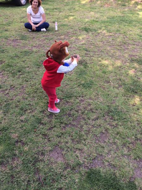 La imagen puede contener: 1 persona, sonriendo, niños, árbol, césped, exterior y naturaleza