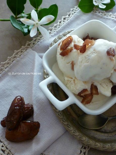 Helado de Dátiles y Azahar