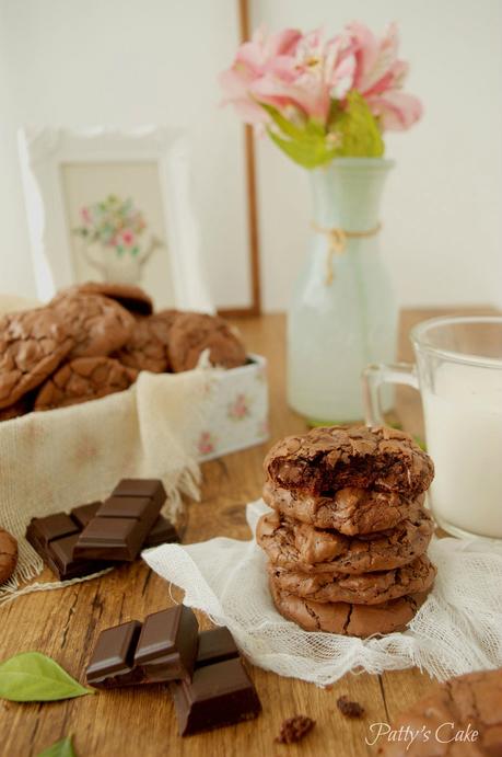 Cookies de brownie de chocolate