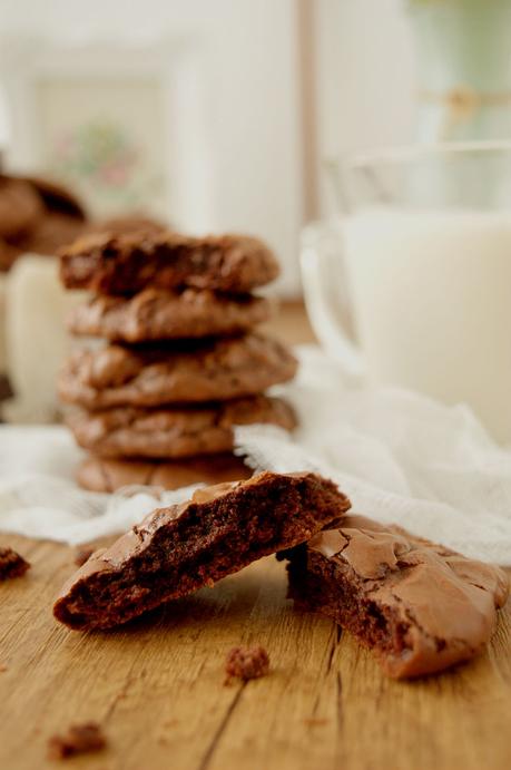 Cookies de brownie de chocolate