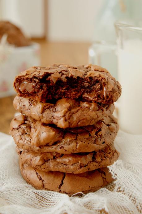 Cookies de brownie de chocolate