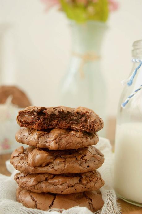 Cookies de brownie de chocolate