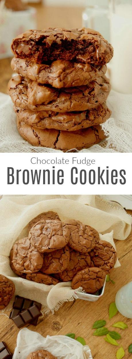 Cookies de brownie de chocolate