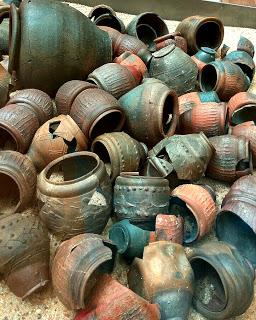 Algunas cerámicas del Museo arqueológico de Zamora.