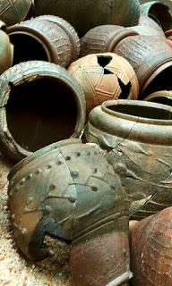 Algunas cerámicas del Museo arqueológico de Zamora.