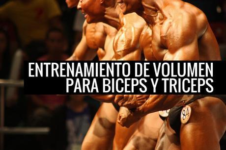 Entrenamiento de volumen para biceps y triceps