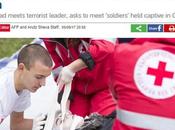 Cruz Roja Internacional reune organización terrorista Hamas Gaza.