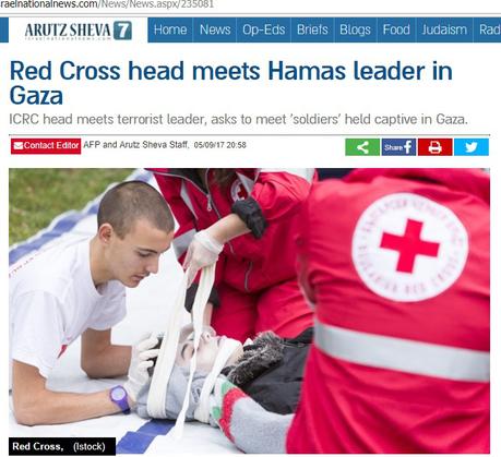 La Cruz Roja Internacional se reune con la organización terrorista Hamas en Gaza.