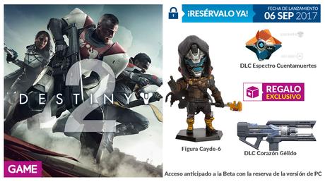 GAME se prepara para el lanzamiento de Destiny 2