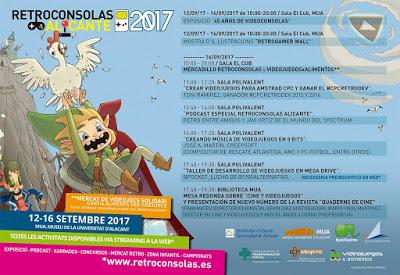 ¡No te pierdas las actividades y ponencias de RetroConsolas Alicante 2017!
