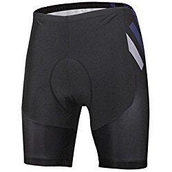 Pantalones cortos de ciclismo de los hombres con el cojín 3D Poliéster Seco rápido Resistente al ultravioleta Respirable Alto elástico Bike Shorts Tight , m