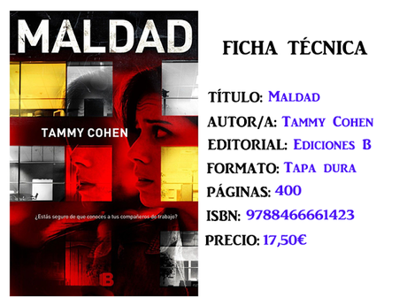 Reseña: Maldad, de Tammy Cohen