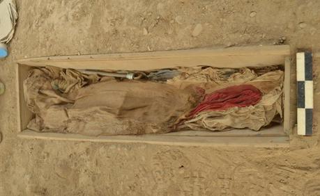 One of the burials found at the pyramid.