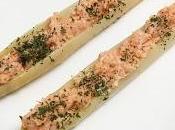 Espárragos rellenos salmón crema queso