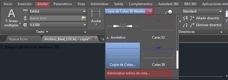 Como configurar cotas en Autocad para detalles constructivos