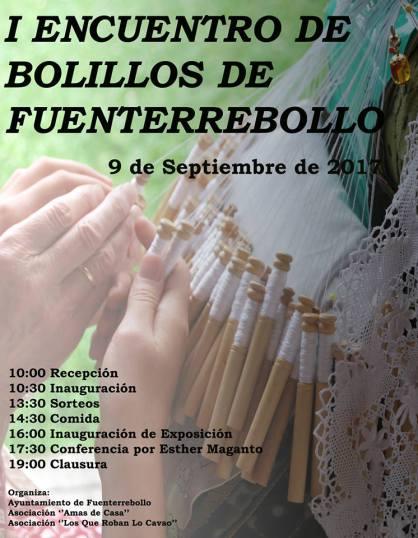 Conferencia en Fuenterrebollo: “Los Bolillos, ayer y hoy”, sábado 9 de septiembre