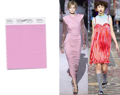 colores de moda primavera verano 2018 Pink Lavender