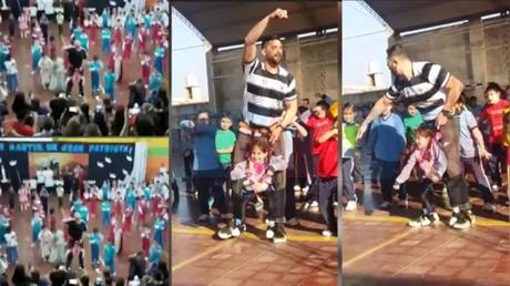 EJEMPLO DE AMOR DE UN MAESTRO: CONSTRUYÓ UN ARNÉS PARA QUE UNA NIÑA DISCAPACITADA PUDIERA BAILAR