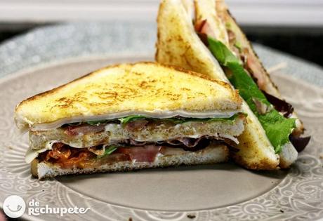 Sándwich Club. Receta fácil paso a paso