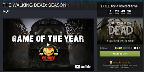 The Walking Dead Season 1 gratis para Steam (PC)