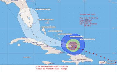 Huracán Irma: avance al Norte de Cuba [actualización del día]