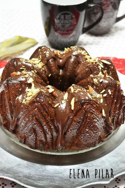 Bundt cake de chocolate y vino tinto