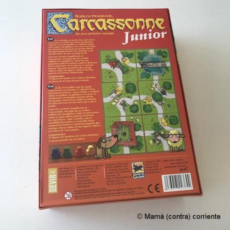 Carcassonne Junior (reverso de la caja)