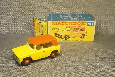 El auto de campo de Matchbox
