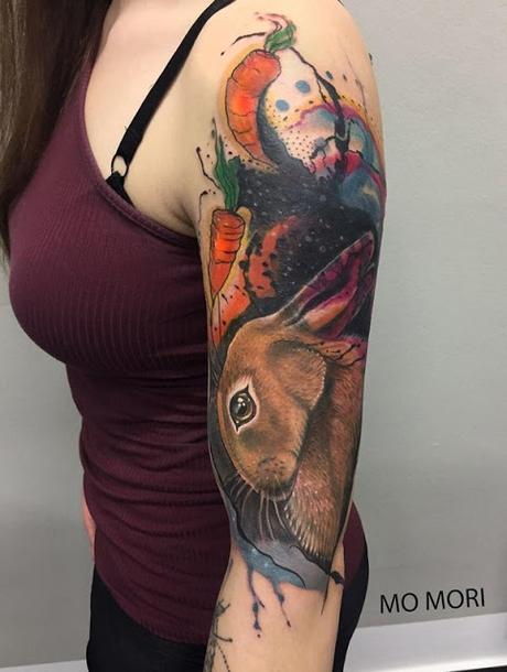 60 increibles diseños de tatuajes de Conejos