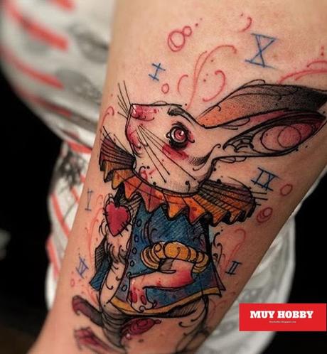 60 increibles diseños de tatuajes de Conejos