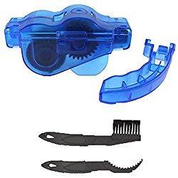 Yizhet Limpiador de Cadena de Bicicleta Aparato para Limpiar Cadenas de bicicleta herramienta limpia rápida para todos los tipos de bicicleta Cadena con dos cepillos