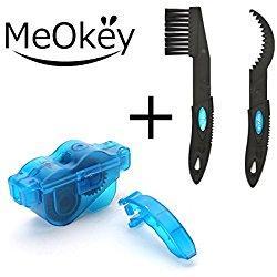 meokey bicicleta Kit de herramienta de limpieza de, cadena de ciclón Depurador + Set de cepillo de limpieza para bicicleta cadena de bicicleta Gear Cleaner Limpiador Scraper