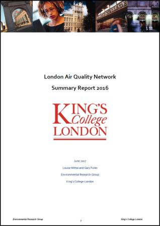 Londres: Informe sobre la calidad del aire en 2016