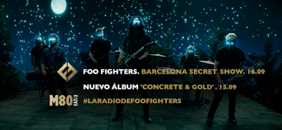 Concierto secreto de Foo Fighters el 16 de septiembre en Barcelona con M80