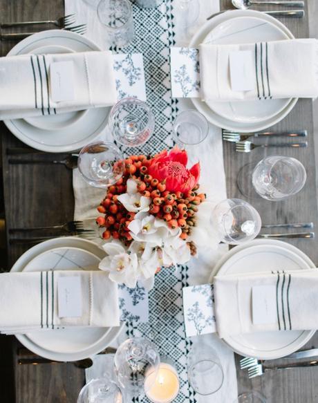 Mesa de campo en otoño