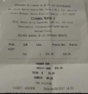 CINEMEX y su tremendo, imperdonable maltrato al público.