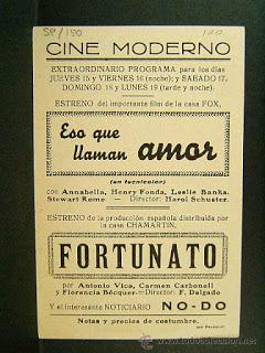 FORTUNATO (España, 1941) Melodrama, Social, Comedia