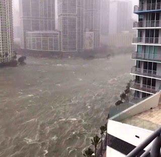 Sin todavía el núcleo tocar tierra, Irma ya provoca inundaciones en La Florida.
