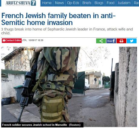 Cobarde agresión antisemita en Francia