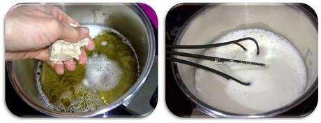 Pizza 4 quesos con nueces y pera al azafran