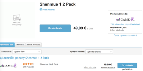 Se filtran Shenmue I y II para PS4 y ONE Se filtran Shenmue I y II para PS4 y ONE