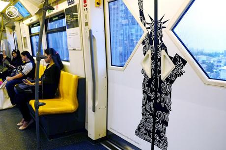 Los skytrain de Tailandia, instalaciones de arte móviles