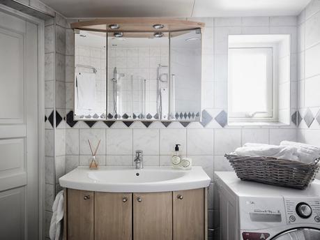 vigas en el techo salon chimenea ladrillo visto estufa de leña estilo nórdico decoración terrazas decoración áticos cenas en la terraza atico escandinavo 