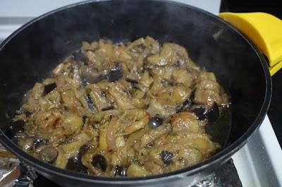 Tortilla de berenjenas y calabacín