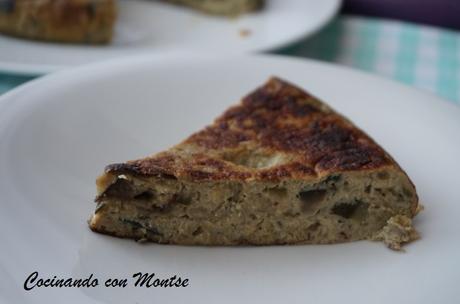 Tortilla de berenjenas y calabacín