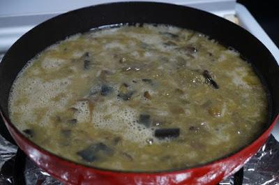 Tortilla de berenjenas y calabacín